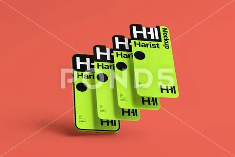 Mobile Display Mockup Template PSD Template