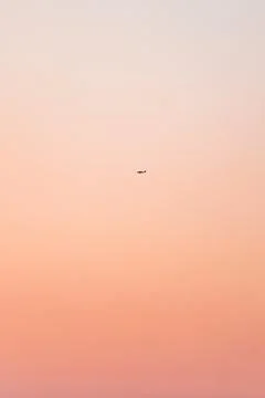 Mobile drone at work during sunset. Technological innovation in photography a Stock Photos