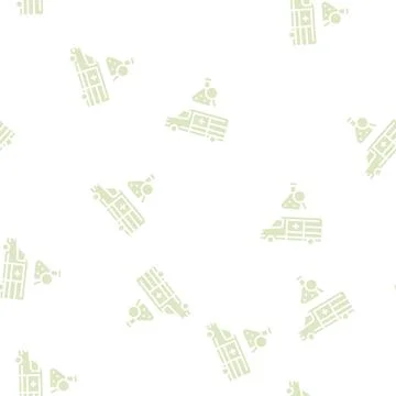 Mobile drug testing glyph seamless pattern Stock Illustration