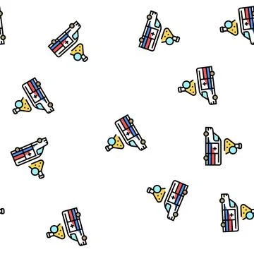 Mobile drug testing vector seamless pattern Stock Illustration