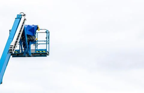 A Mobile Elevated Working Platform (MEWP) For Working At Height Stock Photos