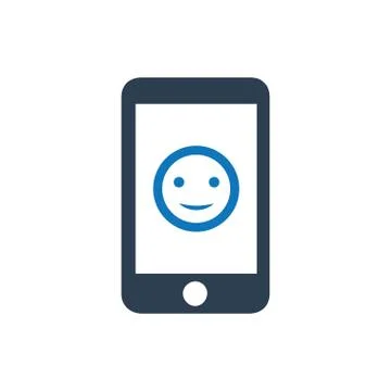 Mobile Feedback Icon Illustrazione stock