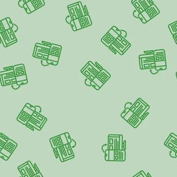 Mobile first design seo line vector seamless pattern Stock Illustration