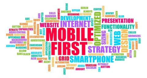 Mobile First Stock-Illustration