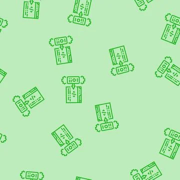 Mobile-first indexing seo line seamless pattern Stock Illustration
