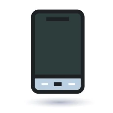 Mobile flat icon Stock Illustration