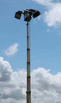 Mobile Floodlights. Stock Photos
