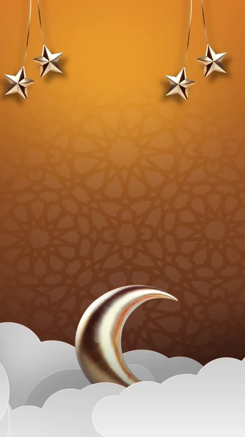 A mobile-friendly animated Ramadan background in portrait orientation 動画素材 298897440