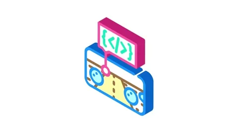 Mobile game development isometric icon animation 動画素材 327290131