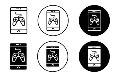 Mobile Game icon Stock Illustration