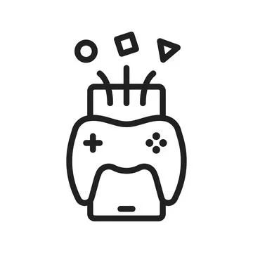 Mobile Game icon vector image. Illustrazione stock