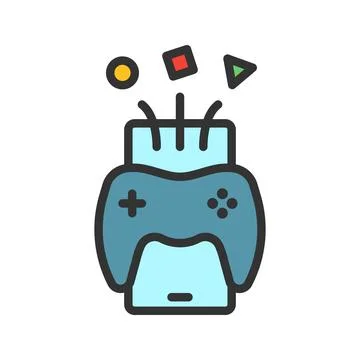 Mobile Game icon vector image. Stock Illustration