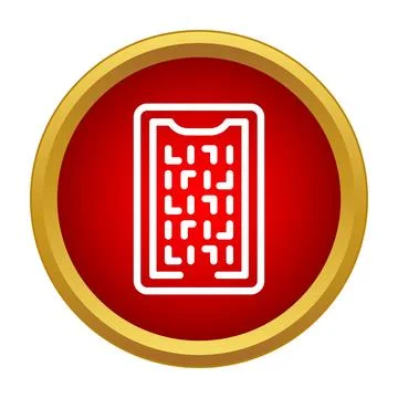 Mobile game interface icon for application or user interface Stock Illustration