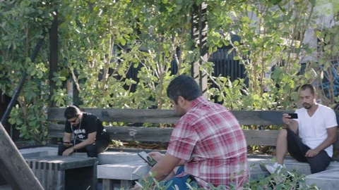 Mobile generation in Miami Stock Footage 101044487