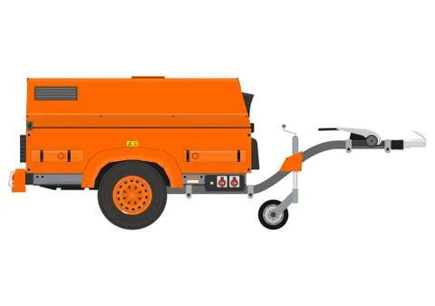 Mobile generator. Stock Illustration