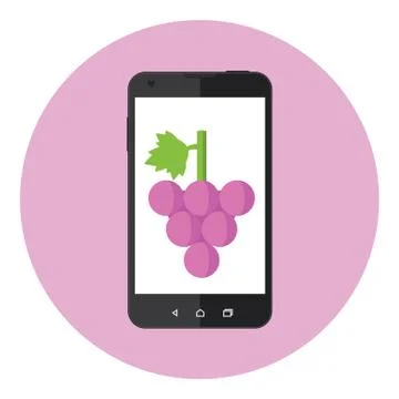 Mobile Grape Stock Illustration