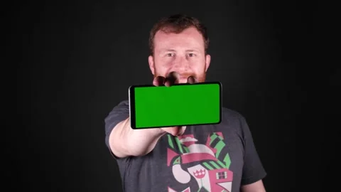 Mobile green screen Stock Footage 257696467