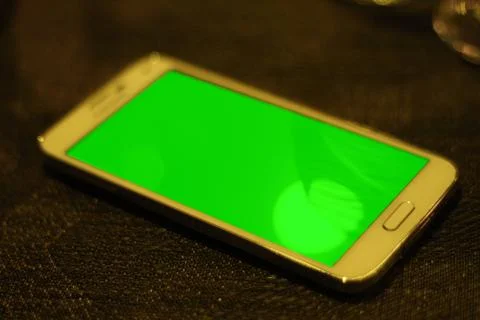 Mobile Green Screen Stock Photos