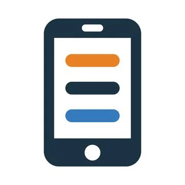 Mobile, growth, graph, mobile growth graph icon Stock Illustration