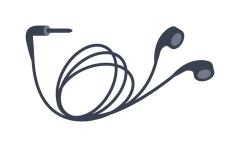 Mobile headphones vector illustration Stock Illustration