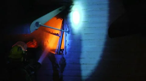 Mobile home fire LFR#14 Stock Footage 933698