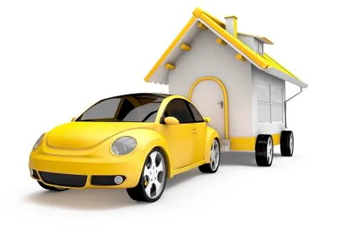 Mobile home Stock Illustration