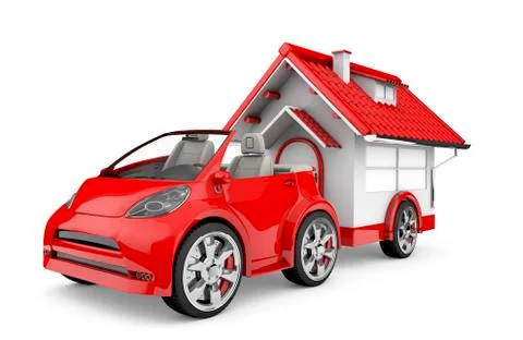 Mobile home Stock Illustration