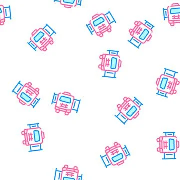 Mobile house with pull-out module vector seamless pattern イラスト素材