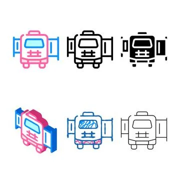 Mobile house with pull out module multistyle color icon vector Stock Illustration