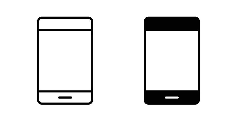 Mobile icon concept. best for web design Stock Illustration