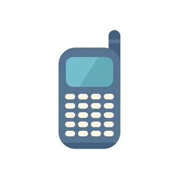 Mobile icon flat vector. Web interface Stock Illustration