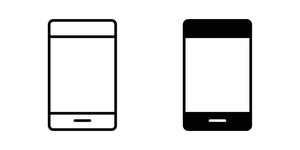 Mobile icon graphic element. web icon set Stock Illustration
