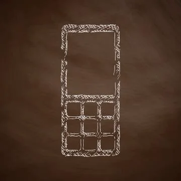 Mobile icon Illustrazione stock