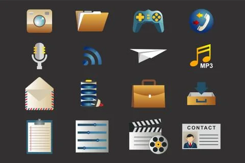 MOBILE ICON Stock Illustration