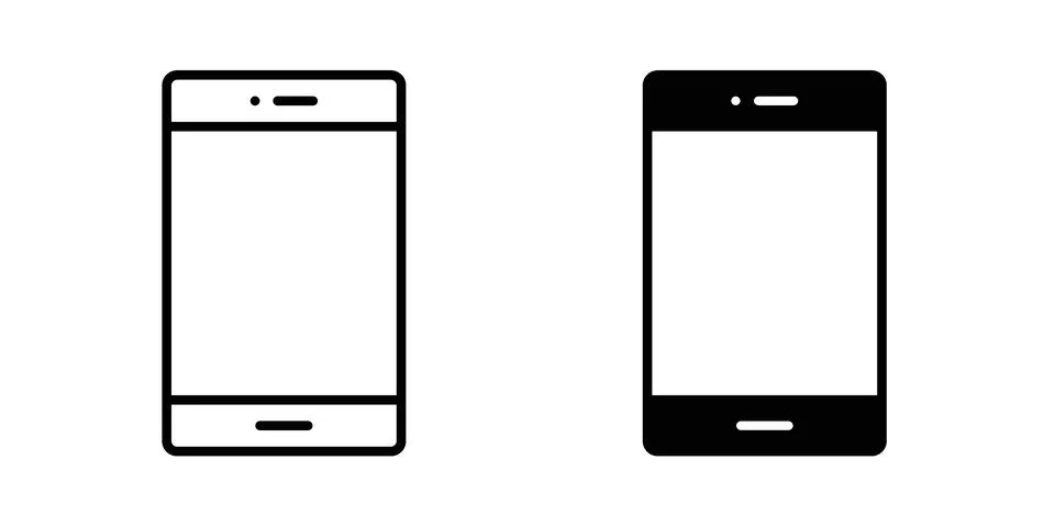 Mobile icon Illustration Eps10 for web or app Stock Illustration