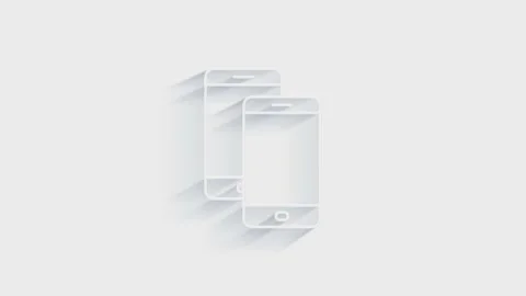 Mobile icon isolated on white background. Accounting symbol. Business, education 動画素材 151522150