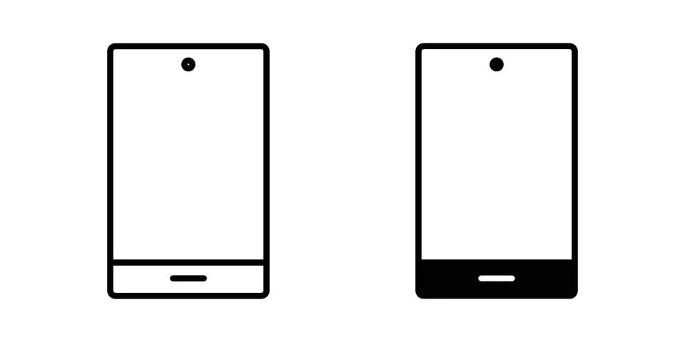 Mobile icon or illustration vector symbols Stock Illustration