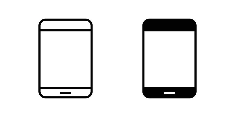 Mobile icon vector design illustrations Stock Illustration