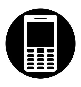 Mobile icon vector Stock Illustration