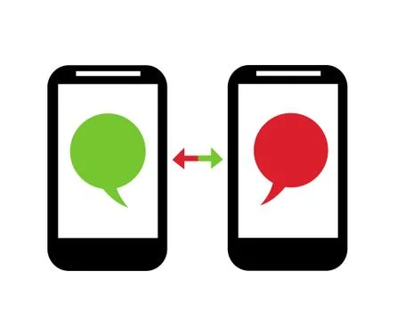 Mobile icon vector illustration art on white Stock Illustration