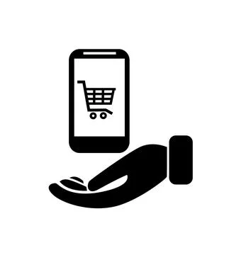 Mobile icon vector illustration art on white Stock Illustration