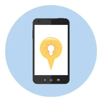 Mobile Idea Sign Illustrazione stock