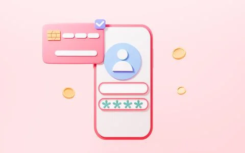 Mobile identity authentication, online banking payment security, network se.. Stock Illustration