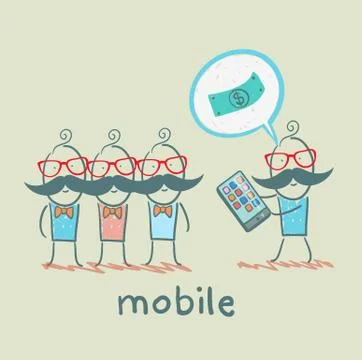 Mobile Stock Illustration
