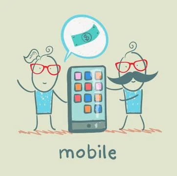 Mobile Stock Illustration