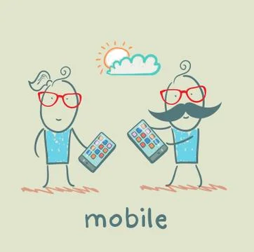 Mobile Stock Illustration