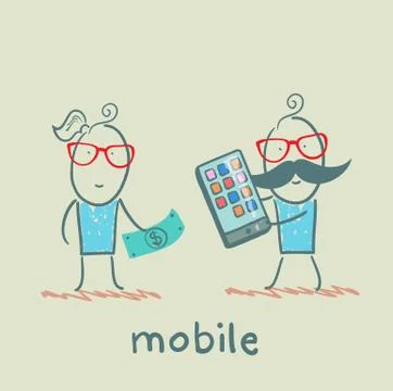 Mobile Stock Illustration