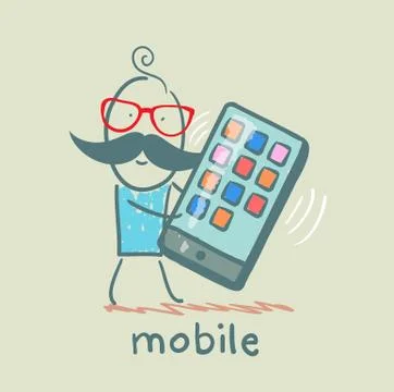 Mobile Stock Illustration
