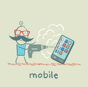 Mobile Stock Illustration