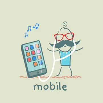 Mobile Illustrazione stock